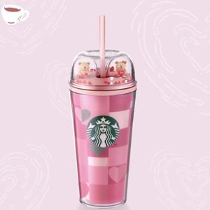 Starbucks Asia Valentine's pink 16oz tumbler BNWT